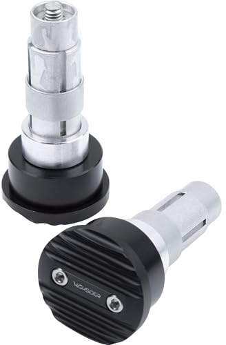 HIGHSIDER Wave Motorrad Lenkergewichte, (2er-Pack) (Schwarz)
