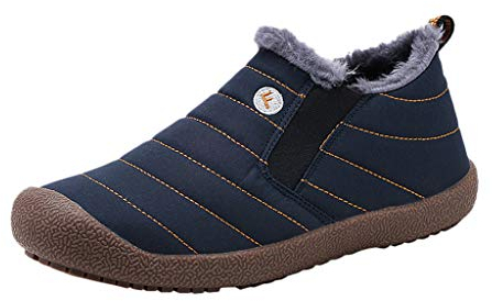 Yowablo Damen Winterstiefel Wasserdicht Warm gefütterte Schneestiefel Winterschuhe Winter Kurzschaft Boots Schuhe,Sneaker Damen (38 EU,Damen-Blau)