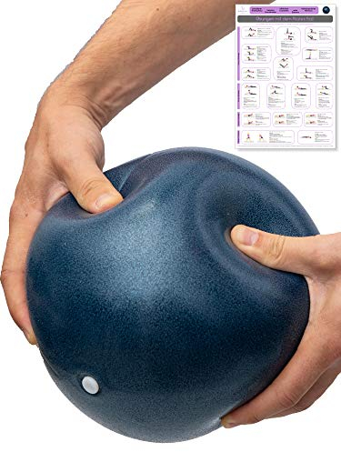 beneyu ® Rutschfester & Superleichter Soft Pilates Ball - Gymnastikball Klein - 23cm +Übungen