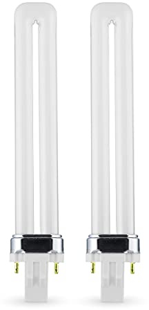(2 Pack) PL-13W 835, 2 Pin GX23, 13 Watt Single U-Shaped Twin Tube, Compact Fluorescent Light Bulb, Replaces Philips PLS13W35 GX23 and Sylvania CF13DS835.