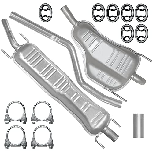 Adamot Auspuffanlage Schalldämpferset Auspuff für Opel Astra H 3 III Kombi Caravan 1.6 1.8