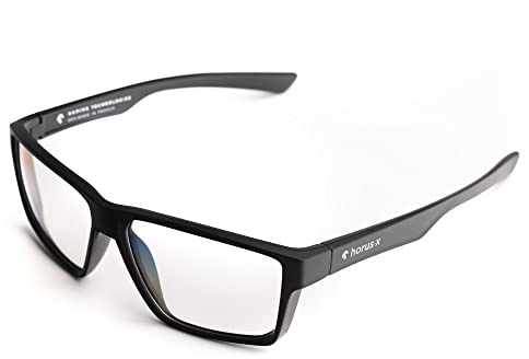 Horus X - Blaulichtfilter Brille Herren Damen | Blue Light Glasses Gegen Ermüdung & Augenbelastung | Gaming Brille Clear