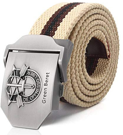 HUYUEXIN Herren Jeans Canvas Gürtel - Baskenmütze 3D-Zeichen Plus Größe Extra Langes Militärisches Taktisches Gurtband, Schwertpfeil 1,5 Heavy-Duty Outdoor-Trainingssportgürtel Für Frauen 200Cm, K