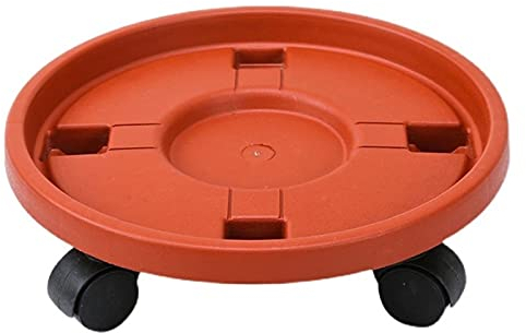 hanxiaoyishop Vasenständer, robuster Pflanzenbehälter mit Rädern, rollbarer Pflanzenständer, Topfwagen mit Rädern, Blumentopf-Untersetzer, Blumentopf-Mover Dolly mit Rollen, Bonsai-Podest (Größe S: