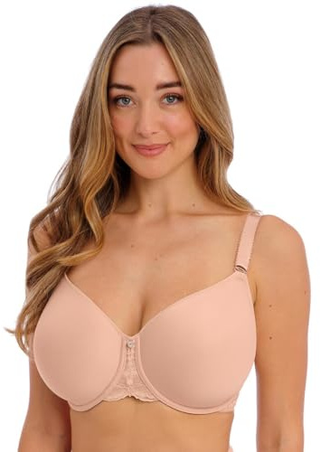 Fantasie Women's Reflect Underwire Bandless Spacer T-Shirt Bra Black, Opaque, Natural Beige, 32DD