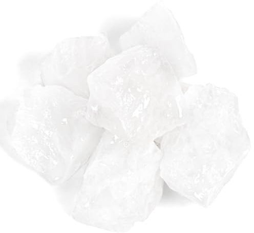 500g Quarzo Trasparente Grezzo Sfuso - Pietre Grezze di Quarzo Trasparente per Tumbling, Rocce per Fontane, Decorazione, Lucidatura, Reiki con Cristalli