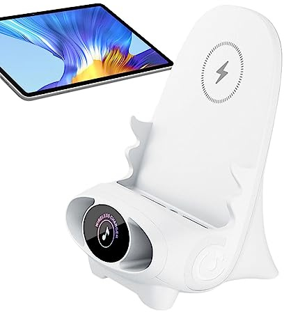 Stazione di ricarica senza fili | Supporto per telefono a ricarica rapida senza fili | Caricatore di supporto per telefono compatibile con tablet del telefono, con aromaterapia da scrivania