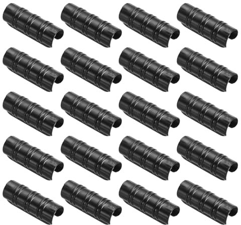 PATIKIL Greenhouse Clamp, 50 Pack Plastic Garden Buildings Tube Clips Snap Hoop for 1 25mm Pipe Greenhouse Film Frame Sunshade Net, Black