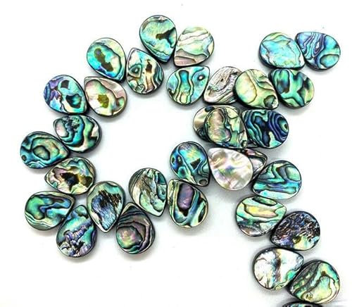 Exquise coquille naturelle perles en vrac perles de coquille d'ormeau charme amour coeur ovale de nombreux styles bricolage fait à la main bijoux de mode accessoire-D-10x14mm