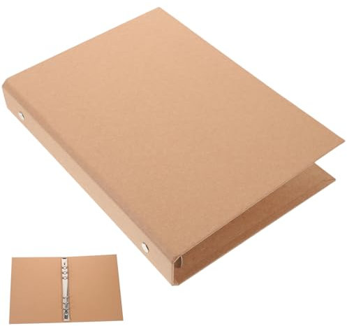FUNOMOCYA Notizbuchhülle Aus Kraftpapier Ordnerhülle Wiederverwendbar Schutz Für Notizblöcke Und Handbücher
