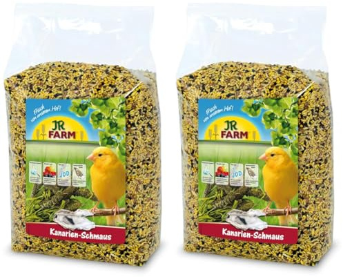 JR FARM Birds Kanarien-Schmaus 1 kg (Packung mit 2)