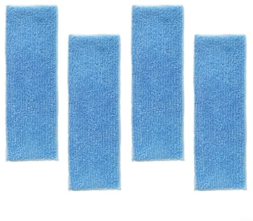 Lastdaytime 4 x Ersatz-Mopp-Pads, Mikrofaser-Mopp, für Proscenic-P11, P11 für Com*, P10, P10 Pro, U1 Roboter-Staubsauger, superfeines Faser-Reinigungsmopp-Zubehör
