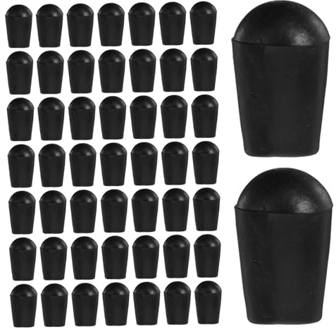 Alipis Embouts Ronds en Pvc pour Cintres, Lot de 100 Pièces, Noir | Protection Antirayure, Installation Facile, pour Séchoirs et Portemanteaux, Usage Maison et Buanderie