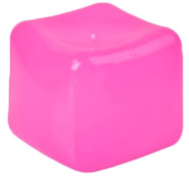 Cube Squishy Stressball, Knet Stressbälle, Angst Und Stressabbau, Sensorische Kugeln, Ungiftiges Teigmaterial 20ML (Rosa)