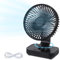 Aischens Ventilador de Mesa USB, Auto-Oscilación120°, Ventilador de Sobremesa Silencioso Recargable 4000mAh, Potente con 4 Velocidades, Mini Ventiladores Portátil para Escritorio Oficina Hogar Camping