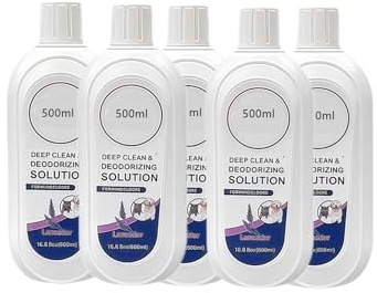 5 Flaschen 500 ml Lavendel-Reinigungsmittel, kompatibel mit Tineco Floor One S3, S5, Pro2, COMBO, S7Pro, Reinigungslösung for Roboterstaubsauger aller Serien, Zubehör
