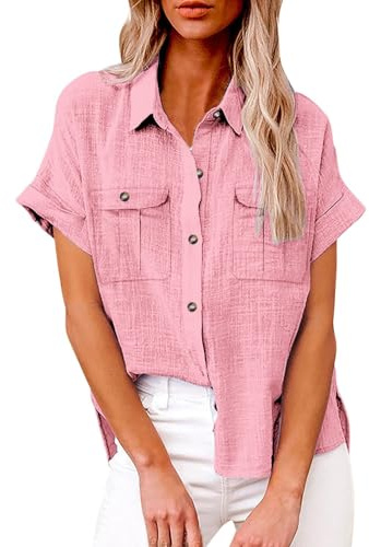 t-Shirts à Manches Courtes Femme, Haut Dentelle Femme Chic, t Shirt Blanc Femme, Manche Longue Femme, Tee Shirt Femme Grande Taille, Chemises de Lin en Coton pour Femmes, Pull doré Femme, Tunique