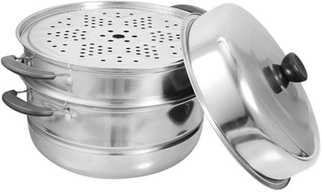 GALPADA Olla Vaporera De Vaporera Para Cocinar Para Alimentos Mango Ergonómico