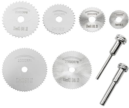 6 piezas hoja de sierra de calar, madera circular mini disco amoladora mesa herramienta metal taladro herramientas afiladoras accesorios,para cortador Disqueuse Afeitadora destornillador corte mano
