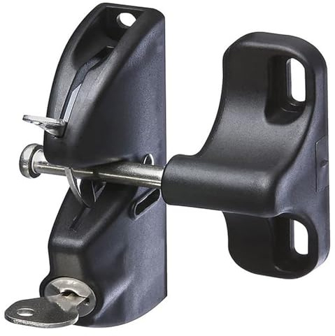 Double-Sided Door Lock Gate Latch with Key & Screws Easy to Install Fence Latch for Metal Wood Vinyl Fence