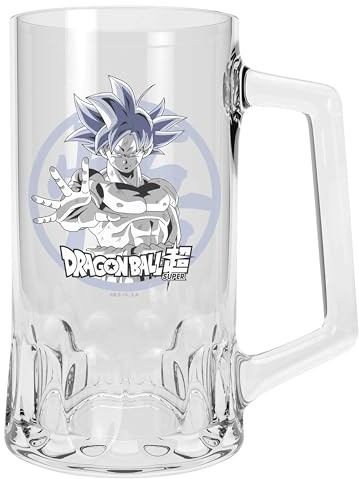 ABYSTYLE - Dragon Ball Super Glass Jug Goku Ultra Instinct - Official Merchandise - XXL Glass 500 ml - Beer Style