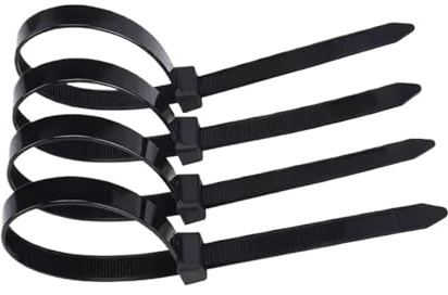500/1000 Uds. Lazo de nailon plástico con bloqueo automático, envolturas cremallera negra, juego cables correa, anillo sujeción, envoltura alambre(1.8x150 (1000pcs))