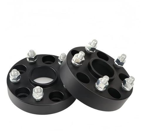 hjuldistanser 2-delad hjuldistans för 5 kuggar för Toyota för Corolla för RAV4 för Highlander Hybrid för Pickup 2W REIZ för CAMRY(25mm Black spacers)