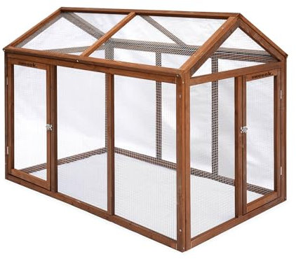 Alice's Garden - Enclos pour poulailler en Bois CHABO. 6 Poules. Parc grillagé pour Poules. Extension