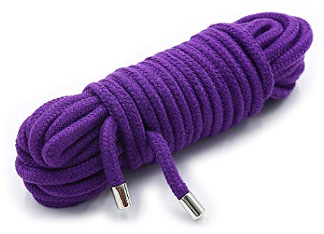 2 x10m Bondageseil Bondage Seil Fesselseil SM Spielzeug Fesselspiele SM Verwöhn-Flirter Fetisch Körperfesseln Seil Bondage Requisiten für Männer Frauen Sex-spiel (Violet)