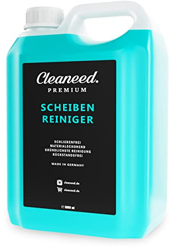 Cleaneed Premium Glasreiniger 3L zum Nachfüllen – Made in Germany | Schlierenfrei, Materialschonend, Extra Stark, Rückstandsfrei - Scheibenreiniger