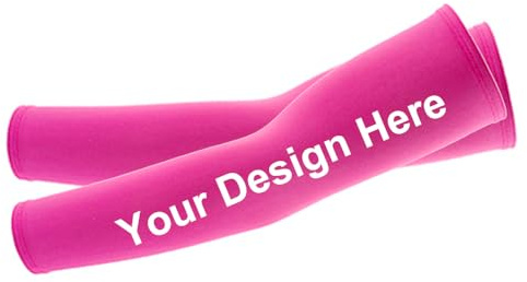 TOPTIE Personalizzato Maniche di Raffreddamento e Compressione Unisex per Braccio - Protezione Solare per Calcio e Basket