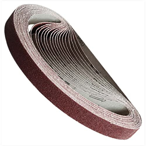 POTUINOM 15 Pack 1x30 Inch Sanding Belts 80 120 150 240 400 Grit