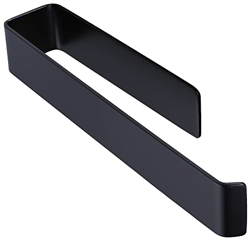 RUICER Toalleros de Baño Sin Taladro - Toallero Negro Barra Toallero Adhesivo Toalla Anillo Toalla De Mano Percha Pared Acero Inoxidable