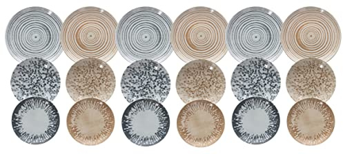 Tognana Goblin Servicio de mesa de 18 piezas, fabricado en Italia