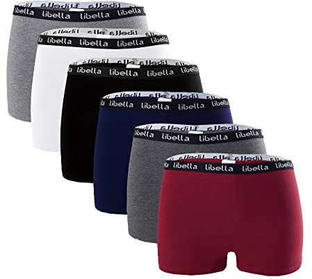 Libella Trosor boxershorts dam paket med 6 hipsters underkläder set bomull 3407, 3429, medium