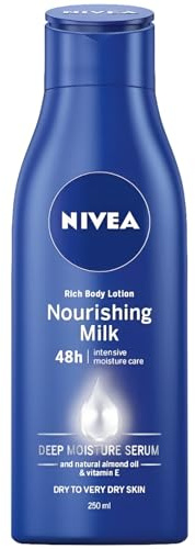 NIVEA Rich Nourishing Body Lotion, Dry To Very Dry Skin 250 ml (Pack of 2) Deep Nourishment Formula for Dry and Very Dry Skin, Enriched with Shea Butter and Serum, Provides Comfort and Softness