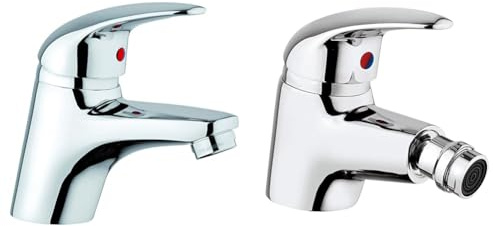 Paini MIA211 Rubinetto Miscelatore Bagno, Lavandino & MIA306 Rubinetto Miscelatore Bagno, Bidet