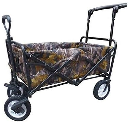 RUVOO Bollerwagen Faltbar Handwagen Campingwagen Tragbarer Klappwagen Mit 4 Rädern, Gartenwagen, Robuster Einkaufswagen Für Camping, Strand Im Freien Strandwagen Transportwagen