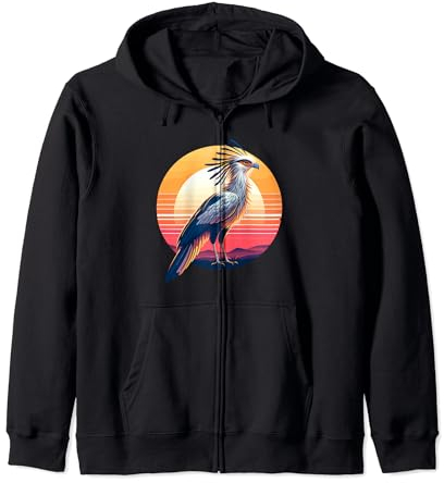 Sekretär Vogel Sekretarybird Kapuzenjacke