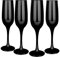 Glasmark Krosno Lot de 4 s à mousseux 0,2 l s à champagne Prosecco s à champagne s à champagne s à mousseux s à Noir 4 x 200 ml