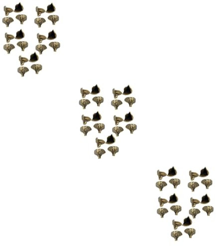 Cabilock 60piezas Elephant Base Antique Feet for Wooden Jewelry Box Vintage Support for Cases and Crafts