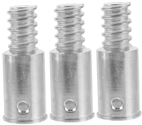 PAMINGONO 3pcs Aluminum Alloy Threaded Tips Replacement for Paint Pole Adapter Broom Handle Grip Mop Handle Extension Rods Flexible Multi-scenario Use