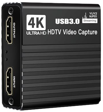USB3.0 Videoaufnahme-Karte, HDMI4K, Aufnahmebox, Live-Streaming-Box, Mikrofon, 1080p, Videorekorder, 60 fps