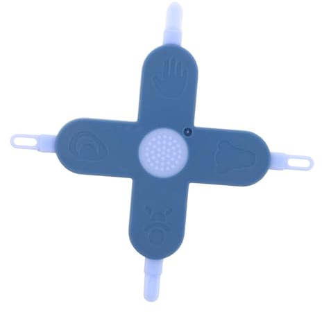 Abaodam Strumento 4 in 1 la Cura del Ragazzo Ragazza Design a Croce, Pulizia Sicura di Naso, Orecchie e Unghie in Pp e Pet, Accessorio Essenziale per Ragazzo Ragazza