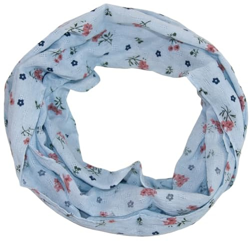 beybey® Damen Loopschal aus 100% Baumwolle – Leichter Rundschal, weich & atmungsaktiv – Viele Farben & Muster