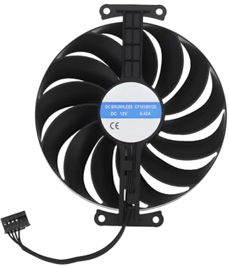 OTOTEC Ventilateur de Carte Graphique 95 Mm 12 V 6 Broches Compatible avec ASUS RTX 3050 Et 3060 Phoenix ITX
