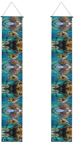 Lord Howe Island Sea Turtle Print Türbanner für drinnen und draußen, für Haustür, Garten und Party-Dekorationen