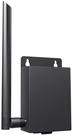 Janasiba Router Esterno Impermeabile 4G con Slot per Scheda SIM, Antenna 5Dbi, Montaggio A Parete per IPC, 15 Dispositivi, Alta Sicurezza.