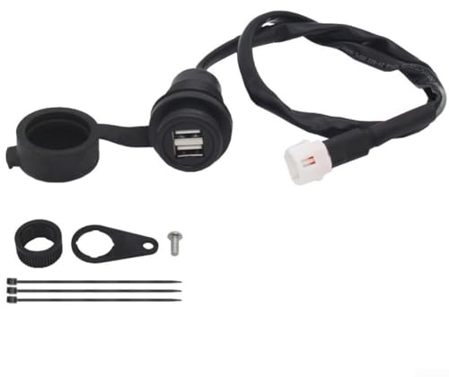 Cargador USB para motocicleta, 12 V, impermeable, cargador de teléfono para bicicleta con puerto de carga rápida, para MT-09 SP XSR700 FZ-07 MT-07 Tracer 700 900