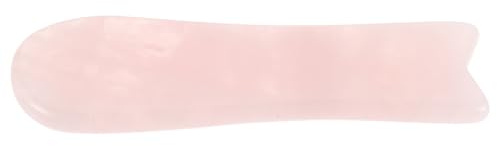 SOLUSTRE Kristall Gua Sha Board aus Natürlichem Rosenquarz Tragbares Gesichts Gua Sha Massagegerät zur Muskelentspannung und Hautpflege im Gesicht